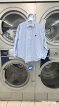 Chemise bleue à motif